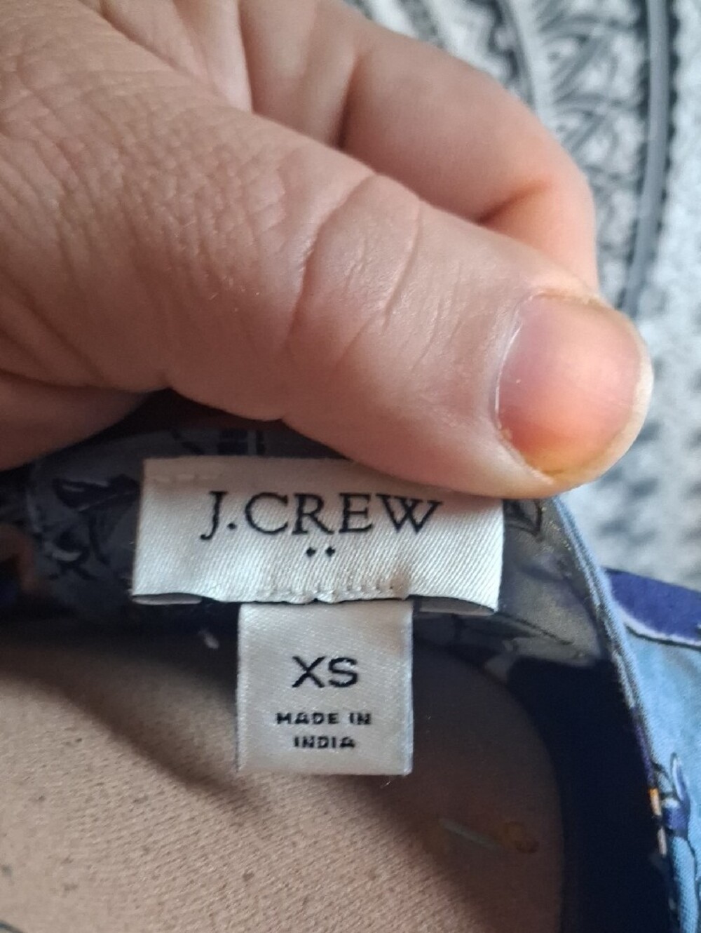 J. Crew Blue Floral Puff-Sleeve Top - Picture 2 of 6